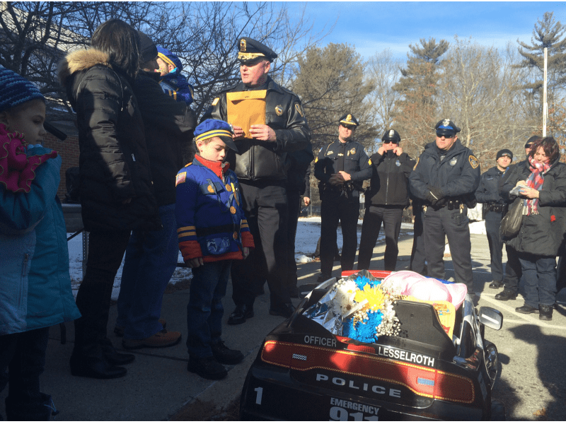 Tewksbury Police Partner with CFKWC to Brighten a Young Girl’s Day