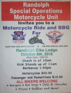 Annual Special Ops Motorcycle Run @ Randolph Elks | Randolph | Massachusetts | United States
