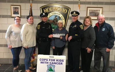 Donation to Natalia Donnelly at Norwood Police Department