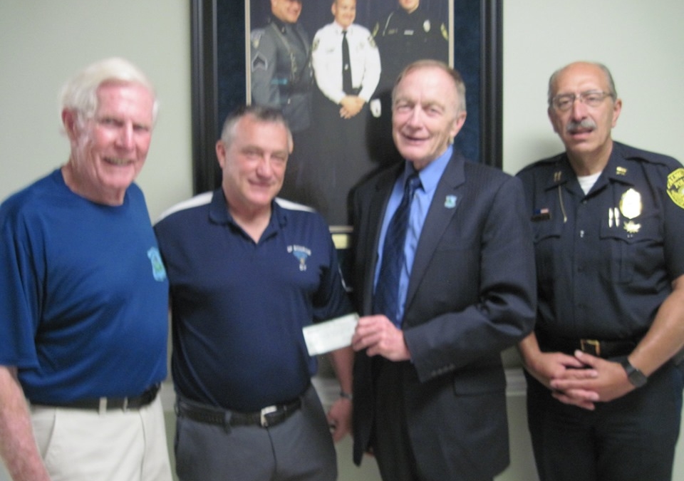 Falmouth Police Department. Mass. State Police Sergeant John Kotfila Gives $10,000.00 Donation