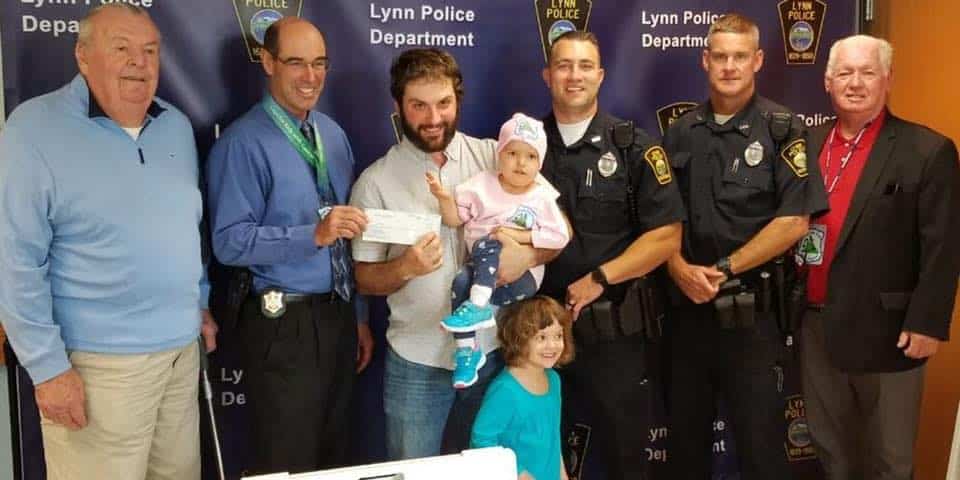CFKWC Joined Lynn Police Department in Making Donation to 2 year Vaughn Shadoff