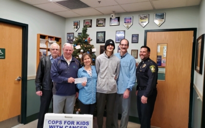 CFKWC went to Lancaster Police Department to make a donation to 16 year old Nathan Poch and his family.