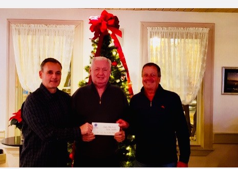 Lynn Police Dept. makes $7,500 donation to CFKWC, raised from their No Shave November effort.