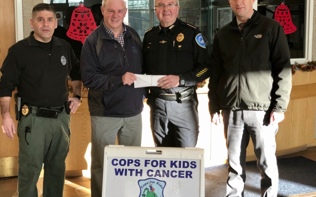 CFKWC Accepts $2,825 Donation from Weymouth PD Chief Grimes and Officers for NSN 2019