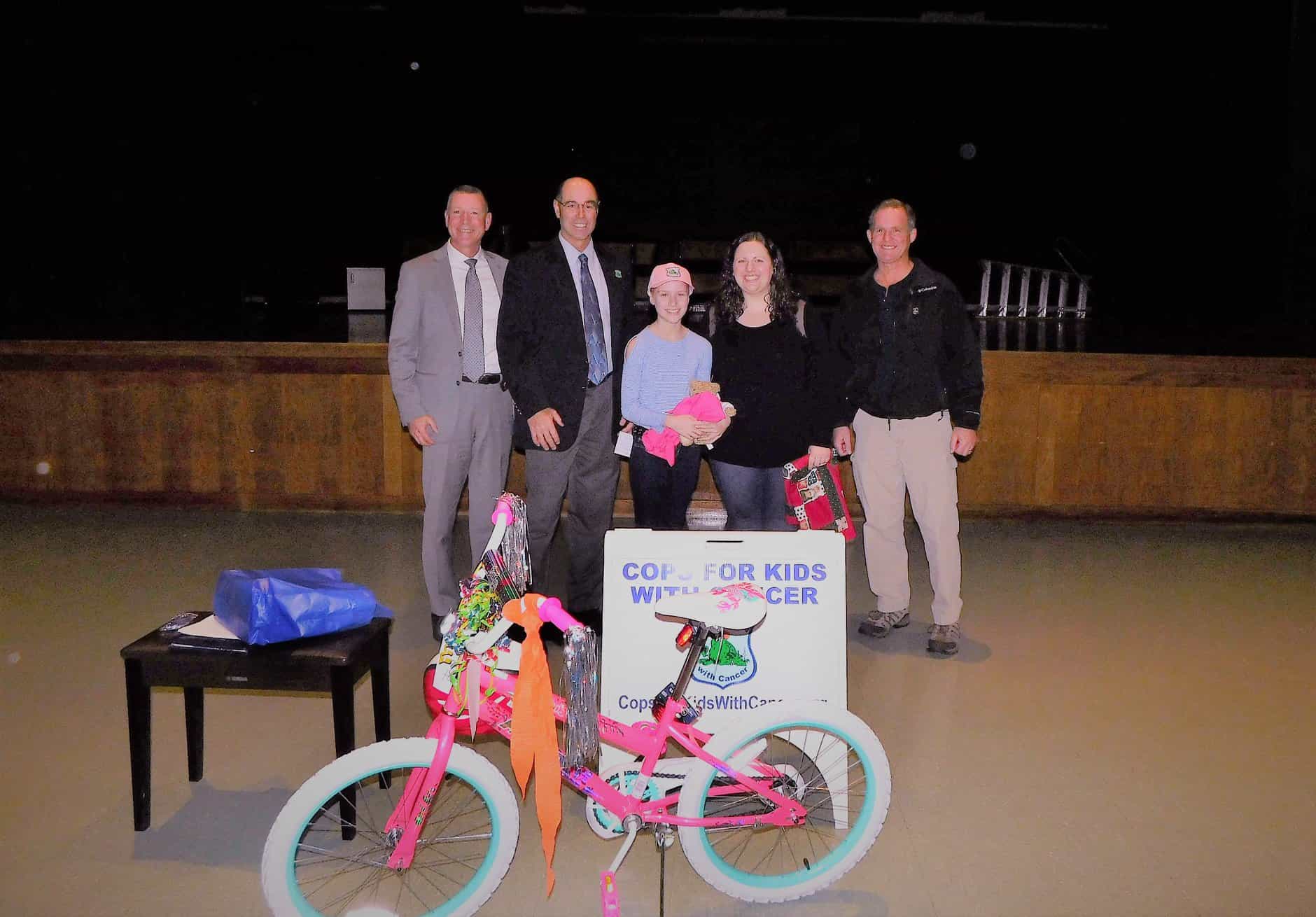 CFKWC goes to the Westfield Middle School to make donation to 12 year old Clara Hubbard