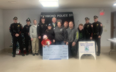 CFKWC goes to the Richmond, RI. PD to make $5K donation to 9 yr old Kayden Wallington.