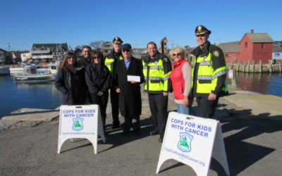 CFKWC goes to Rockport Police Department to accept a $6,600 Donation