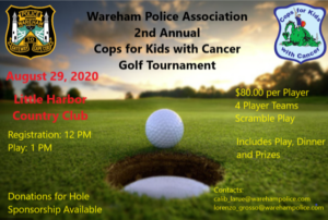 Wareham Police Association 2nd Annual CFKWC Golf Tournament @ Little Harbor Country Club