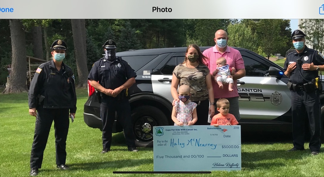 CFKWC and Canton PD make Donation to the McNearney Family