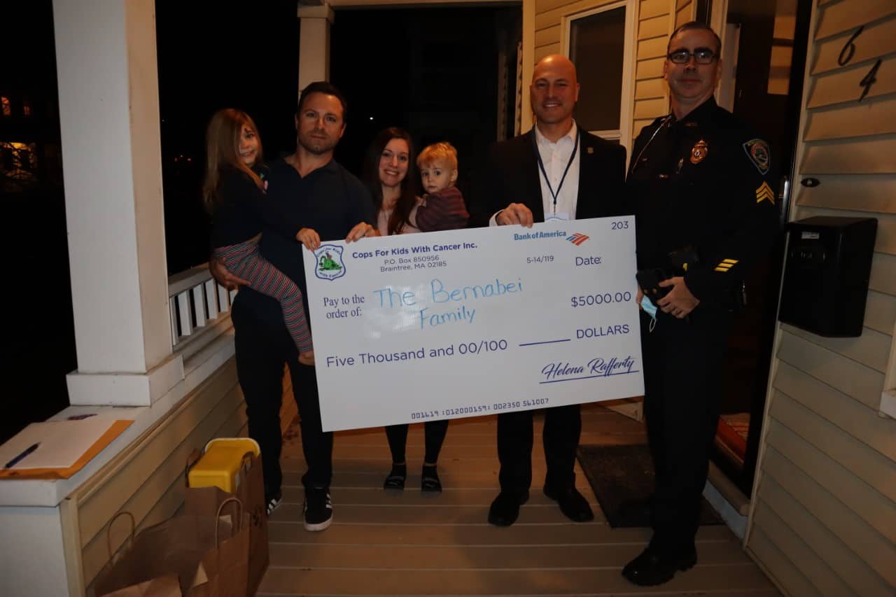 CFKWC and Sgt. Creamer of the Burlington Police Department Make Donation to 22 Month Old