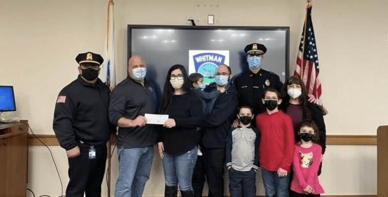Local Whitman Family Receives Donation From CFKWC
