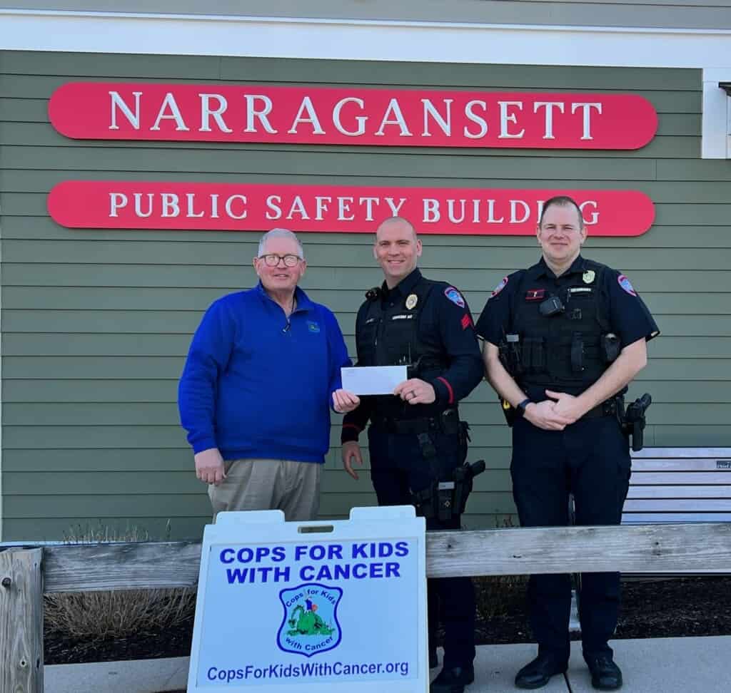 CFKWC would like to give a Shout out and Thank you to the Narragansett Police Department