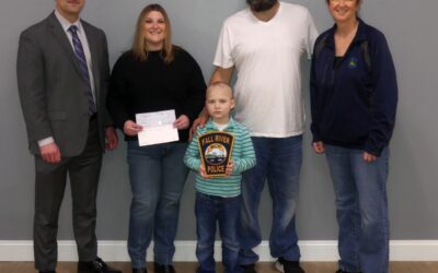 CFKWC Gives Check Donation to 6 Year Henry in Fall River