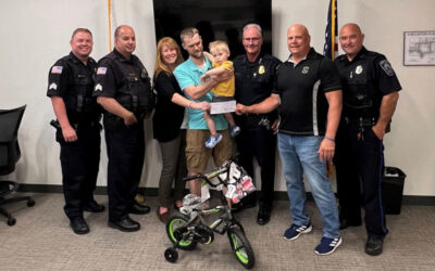 Avon Police Host Local Family for ‘Cops for Kids with Cancer’ Donation