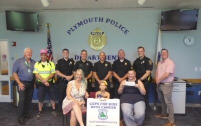 CFKWC makes donation at the Plymouth Police Department to 20 year old Hannah