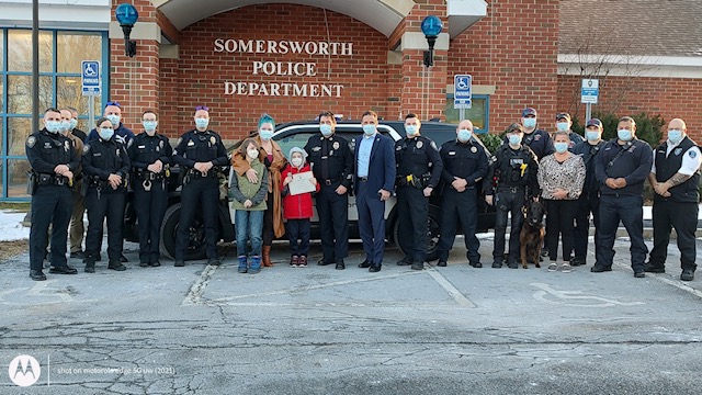 Somersworth Police Department, NH and made a donation to 10 yr. old Austin Deane