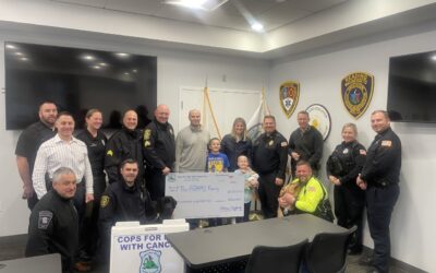 Sal and James presented a check to the family of Lilliana Adams of Reading Police