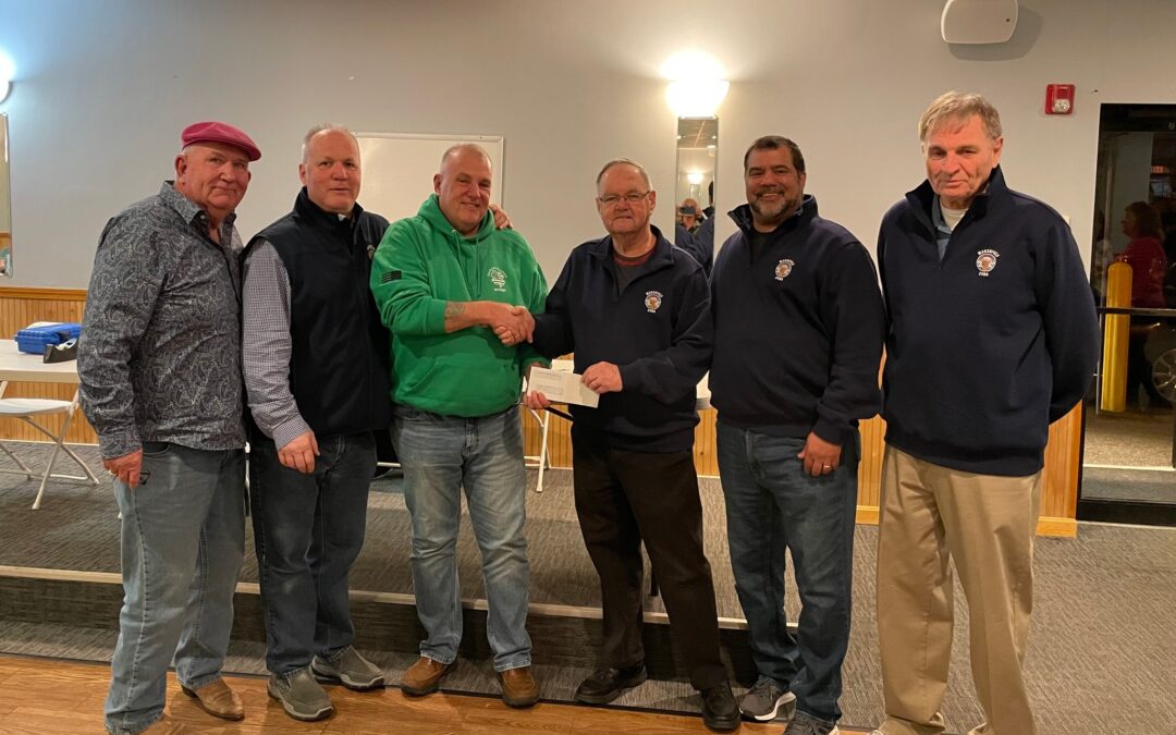 Thank you to the Marshfield Elks Lodge who donated $1,000 dollars to Cops For Kids With Cancer.