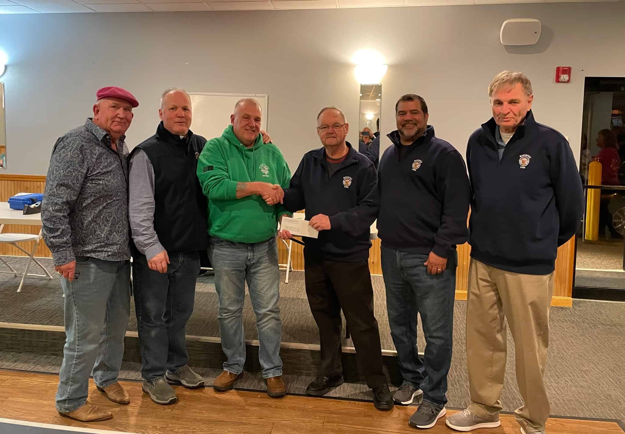 Thank you to the Marshfield Elks Lodge who donated $1,000 dollars to Cops For Kids With Cancer.