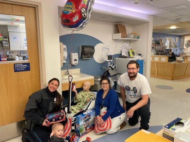 Jacobs family presented with $5,000 check at the Children’s Hospital in Boston