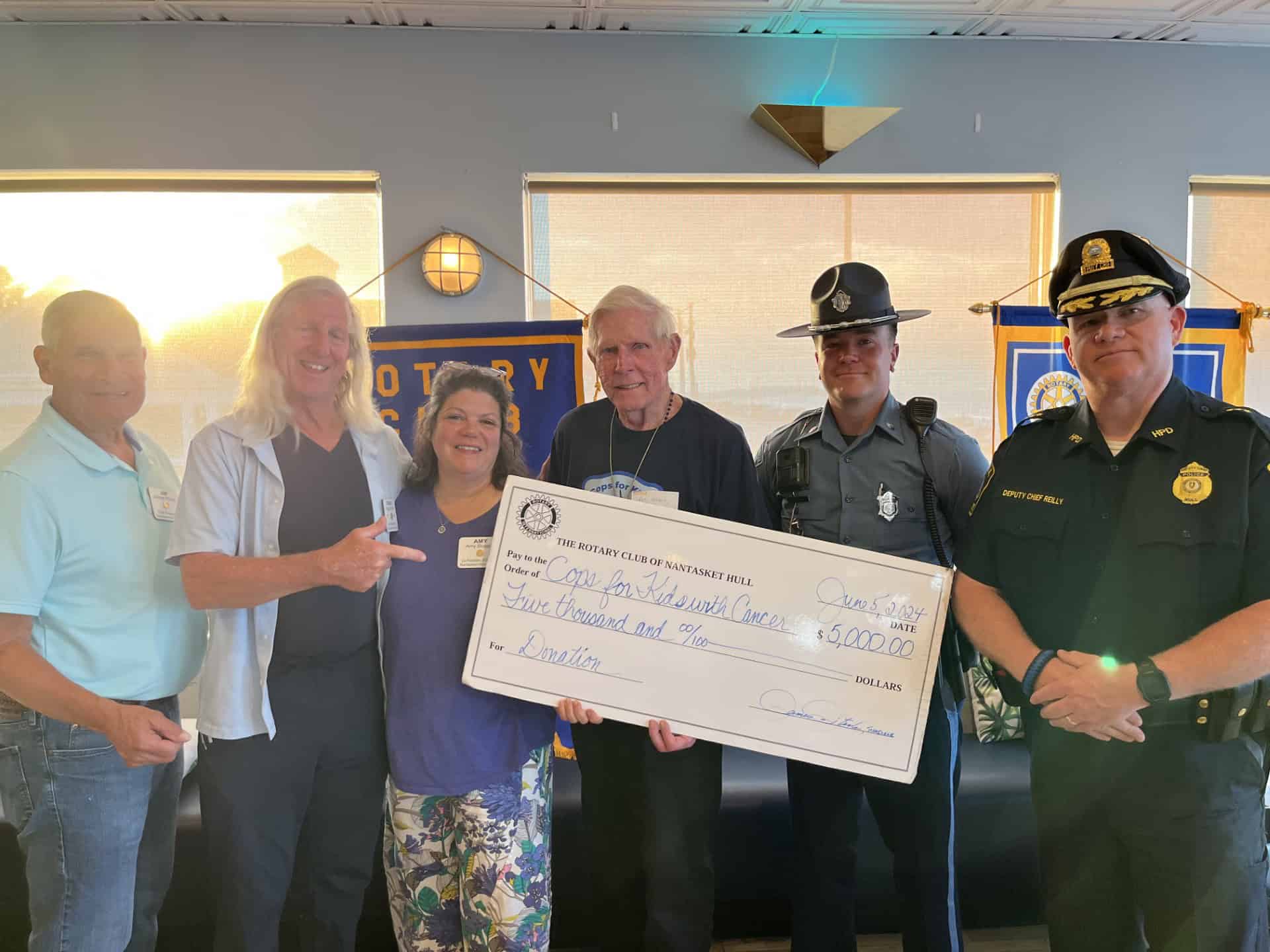 $5000 Donation Received from The Rotary Club of Nantasket Hull